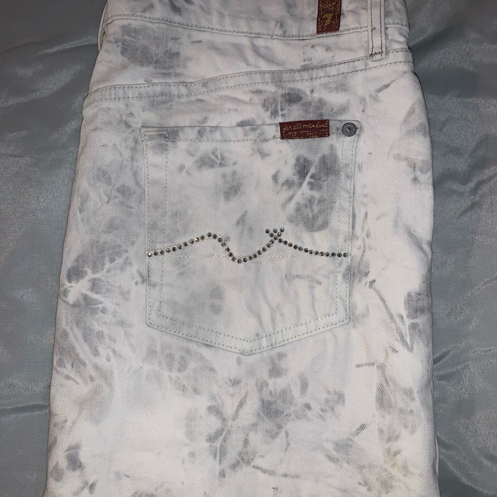 7 for all mankind Jean mini skirt
